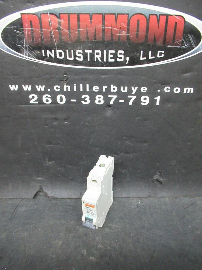 Used MERLIN GERIN SINGLE POLE BREAKER 24433 MULTI 9 C60N 13A-TYPE C 277 VAC