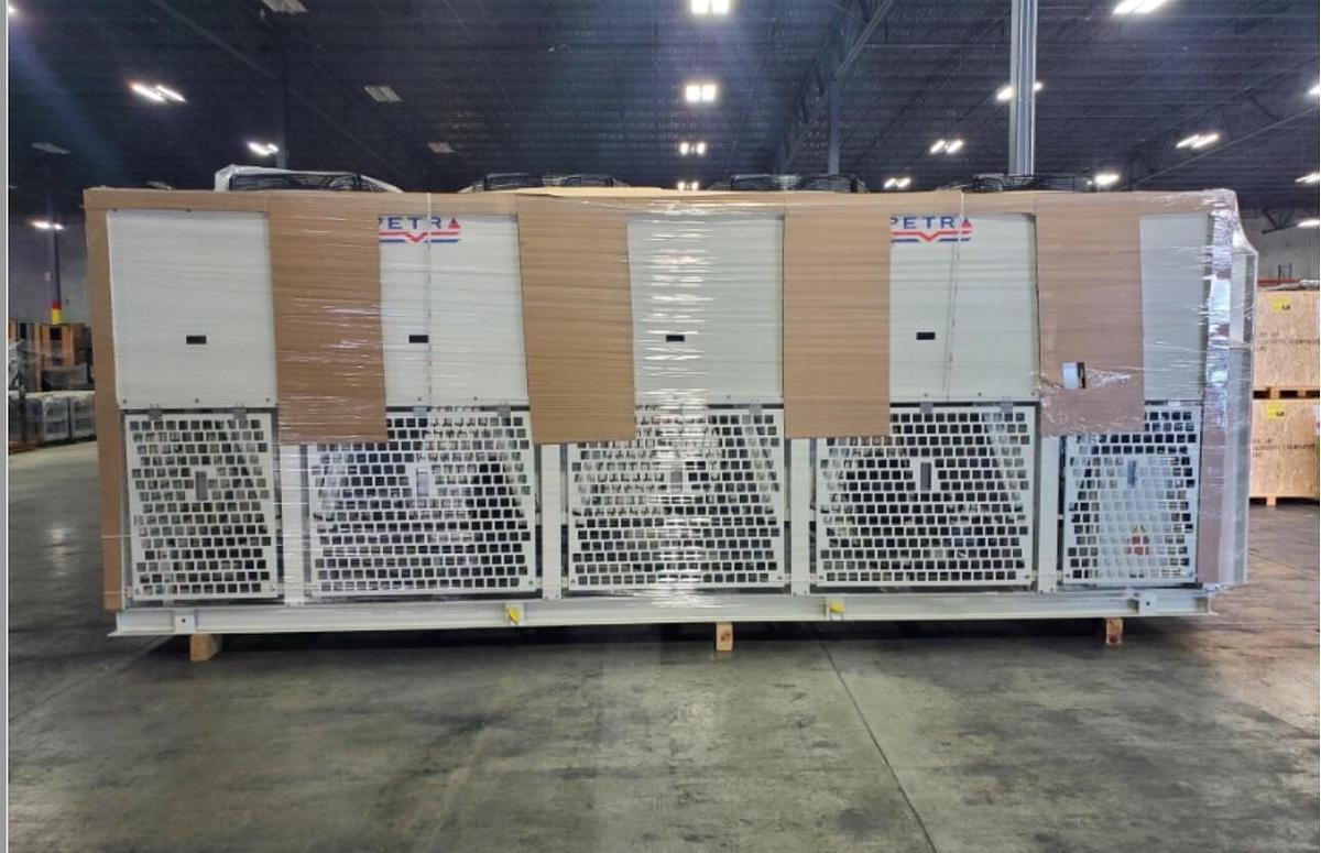 Used NEW PETRA ENGINEERING 140 TON CONDENSING UNITS DSPH140 460 VOLT CHILLER
