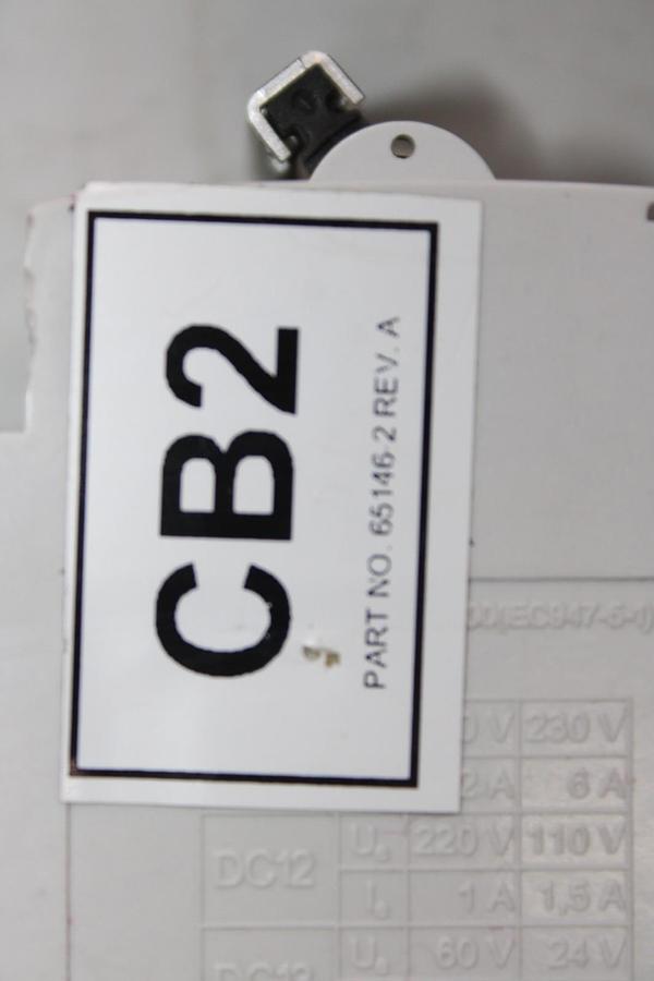 Used ABB CIRCUIT BREAKER S-262-D-8 400 VAC 8 AMP 2-POLE W/ AUXILIARY CONTACT