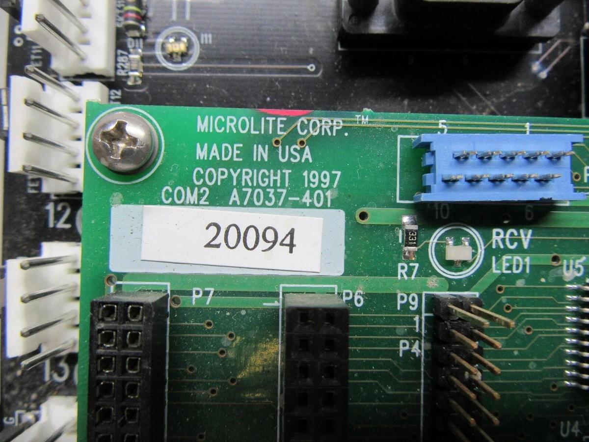Used MICROLITE LIGHTING CONTROL BOARD A7027-416  A7037-401 **WARRANTY INCLUDED**