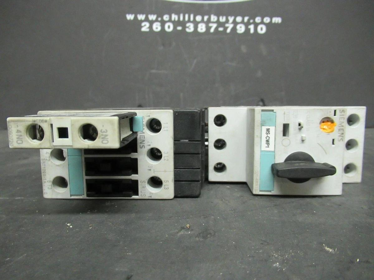 Used SIEMENS MANUAL MOTOR START 3RV1021-4BA10 600 VAC 20 AMP 20 HP