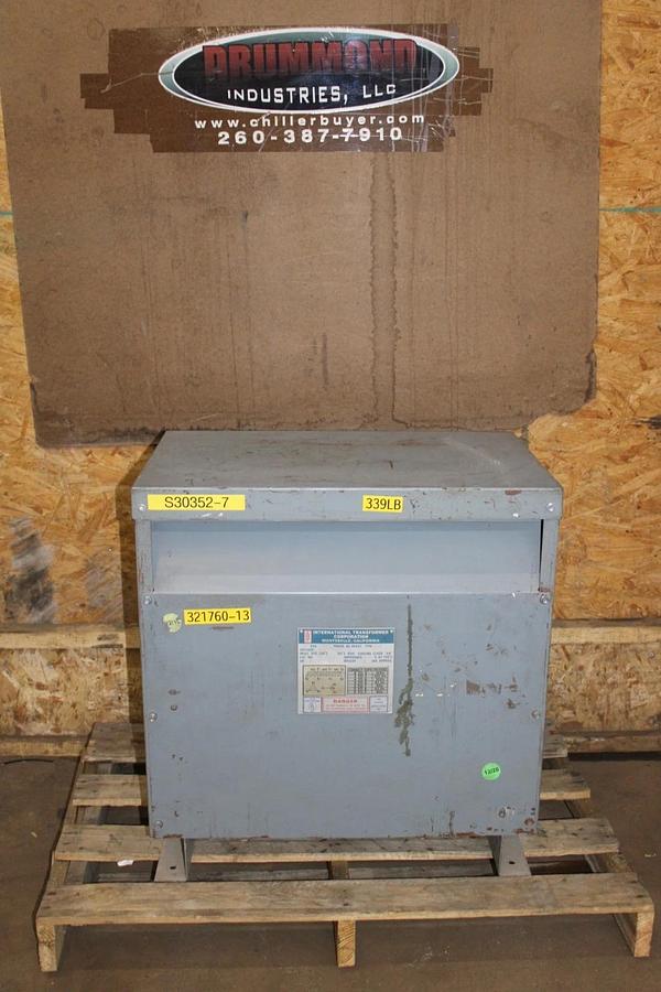 Used 30 kVA ITC TRANSFORMER 30T32H6ES HIGH: 208V LOW: 208/120V 3-PHASE 60 HZ HTUL