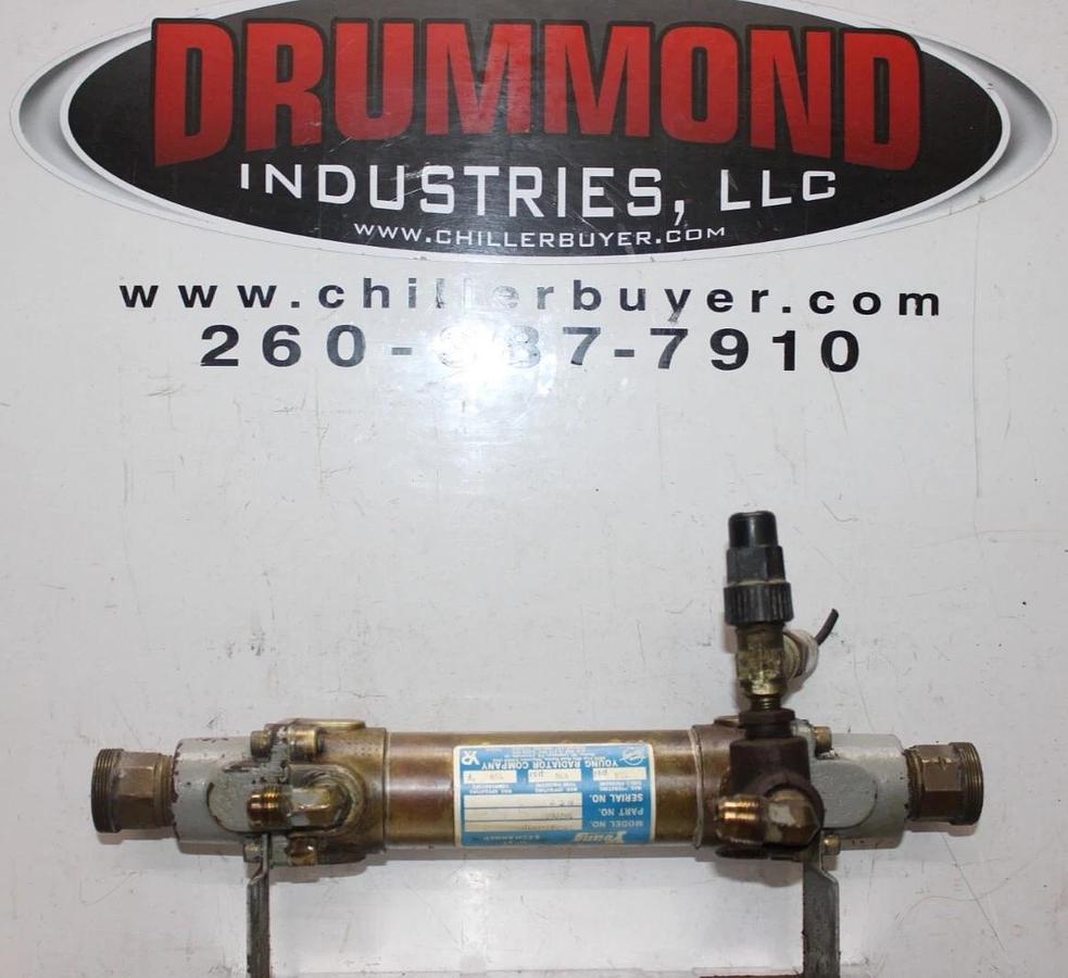 Used YOUNG HEAT EXCHANGER HF-201-HYIP 307008 250 PSI SHELL 150 PSI TUBE 350°F