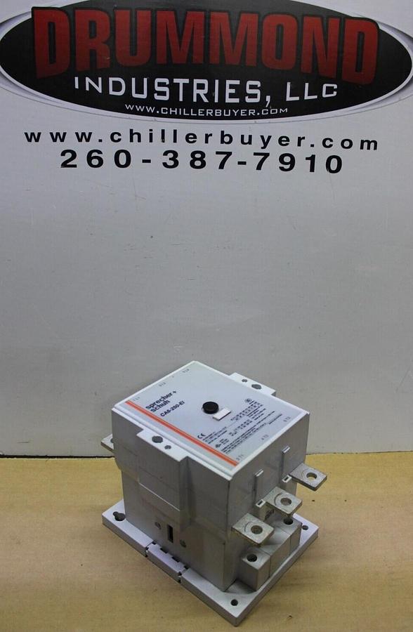 Used SPRECHER+SCHUH CONTACTOR CA6-250-EI 300 AMP 600 VAC 250 HP COIL: 110-130V
