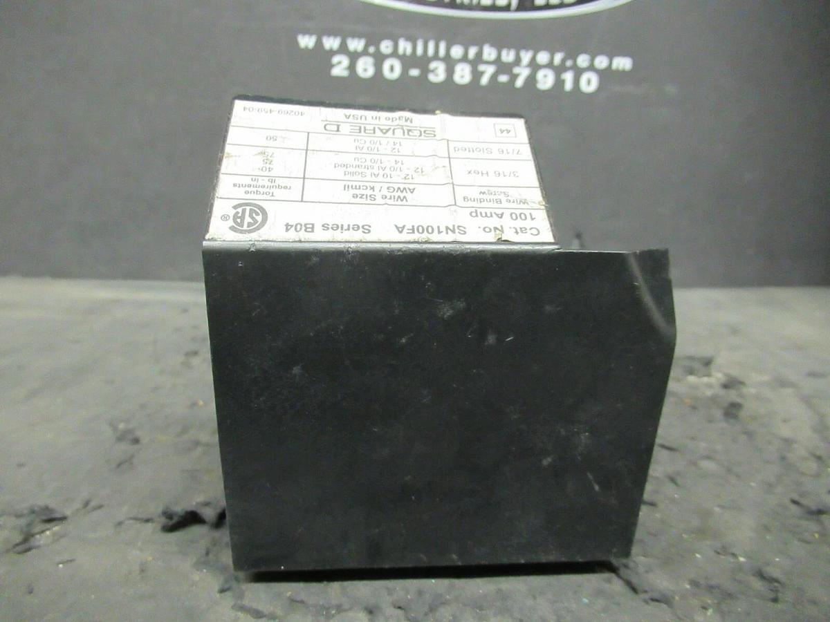 Used SQUARE D 100 AMP GROUNDABLE NEUTRAL ASSEMBLY SERIES B04 GROUND W/ LUGS SN100FA