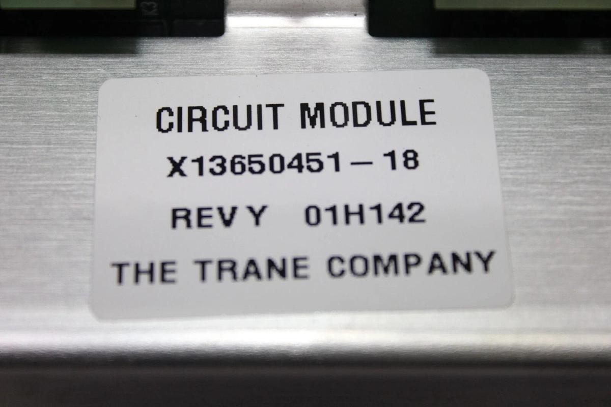 Used TRANE CHILLER CIRCUIT MODULE X13650451-18 REV. Y **WARRANTY INCLUDED**