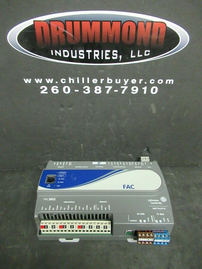 Used JOHNSON CONTROLS ADVANCED FIELD EQUIPMENT CONTROLLERS MS-FAC2611-0 REV. J