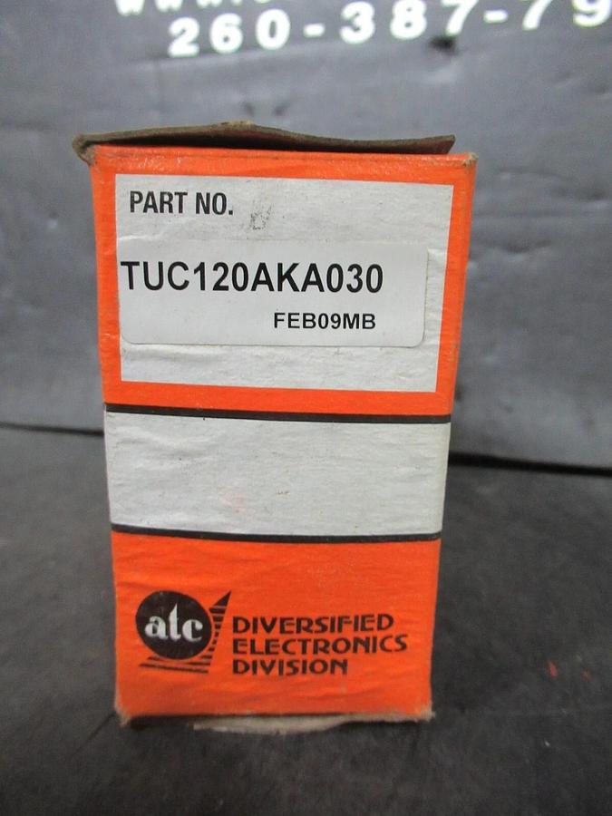 NIB ATC TIME DELAY RELAY TUC-120-AKA-030 0-30 SECOND 120 VAC/DC 10 AMP @ 250 VAC