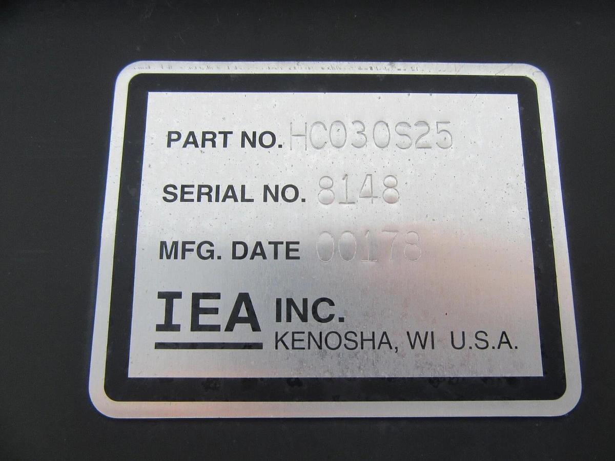 Used 10 HP IEA INC REMOTE RADIATOR / FAN COIL HC030S25 3" / 2" IN/OUT 230/460 V 3 PH