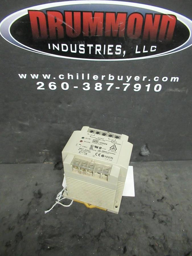 Used OMRON POWER SUPPLY MODULE S82K-03024 100-240 V 0.9 A // 24 VDC 1.3 A DIN RAIL