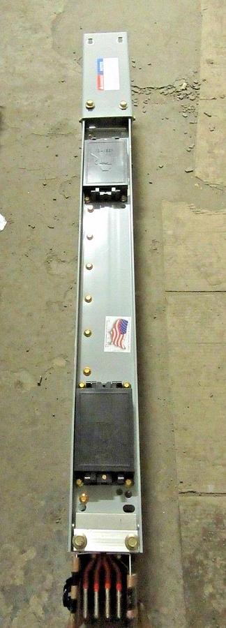 Used 1600 AMP CUTLER HAMMER POW-R-WAY III BUSWAY BUSDUCT 44 INCH STRAIGHT 480 277 4W