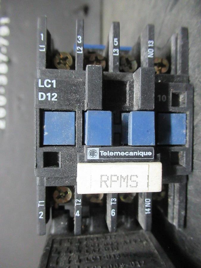 Used TELEMECANIQUE STARTER LC1D1206 W/ OVERLOAD RELAY LR2-D1307 **WARRANTY INCLUDED**