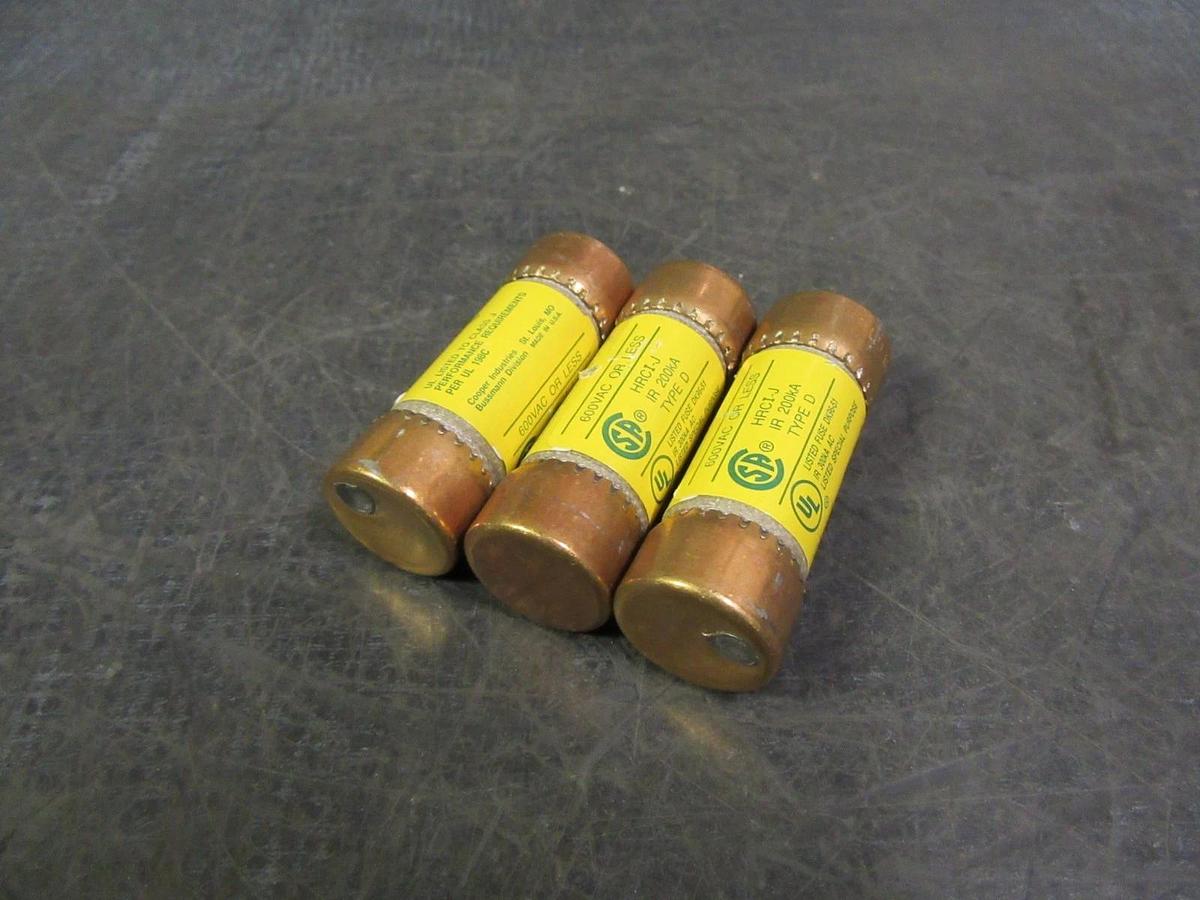Used LOT OF 10 BUSSMANN LOW-PEAK CLASS J FUSE 1 AMP 600 VAC 300 VDC LPJ-1SP