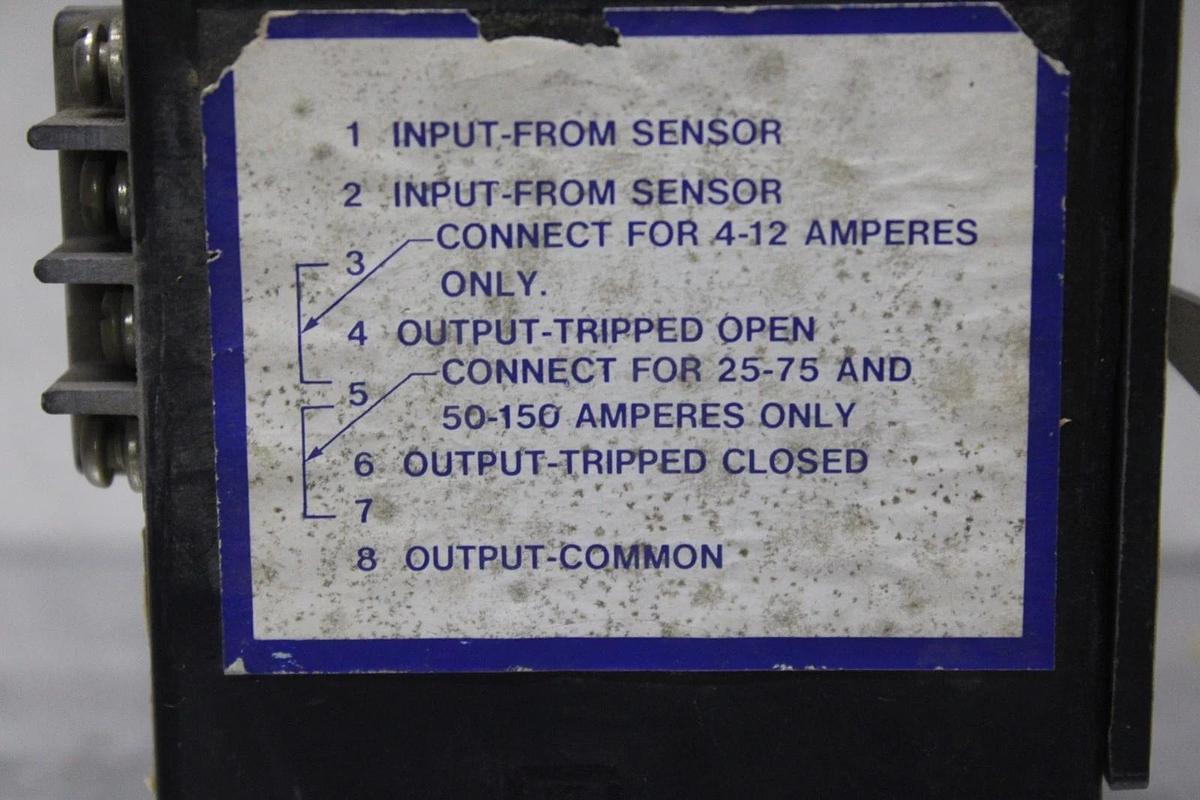 Used SQUARE D GROUND CENSOR RELAY GA-12 10 AMP 250 VAC ADJUSTABLE TRIP *WARRANTY*