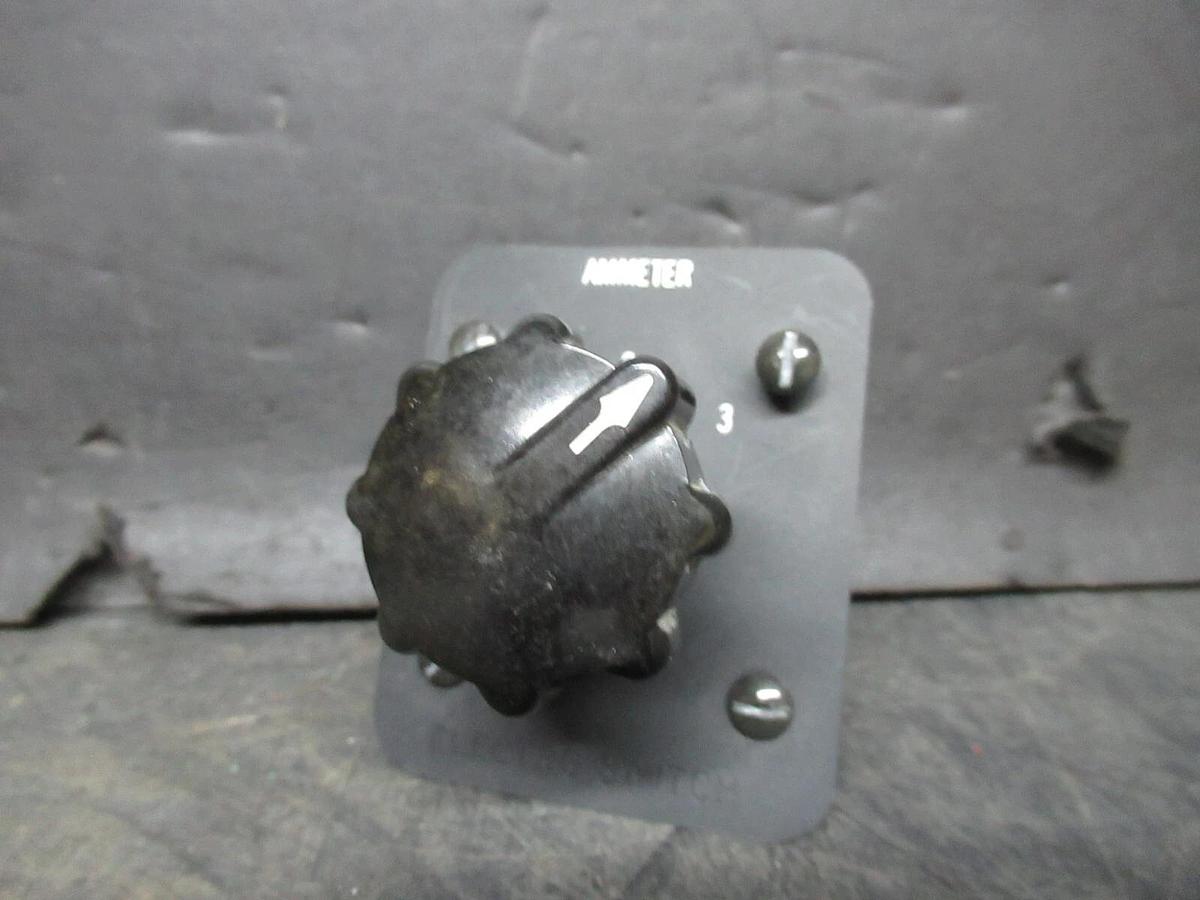 Used ELECTROSWITCH SERIES 31 CONTROL SWITCH 3109C 3-PHASE 125-600 VAC 10-3 AMP