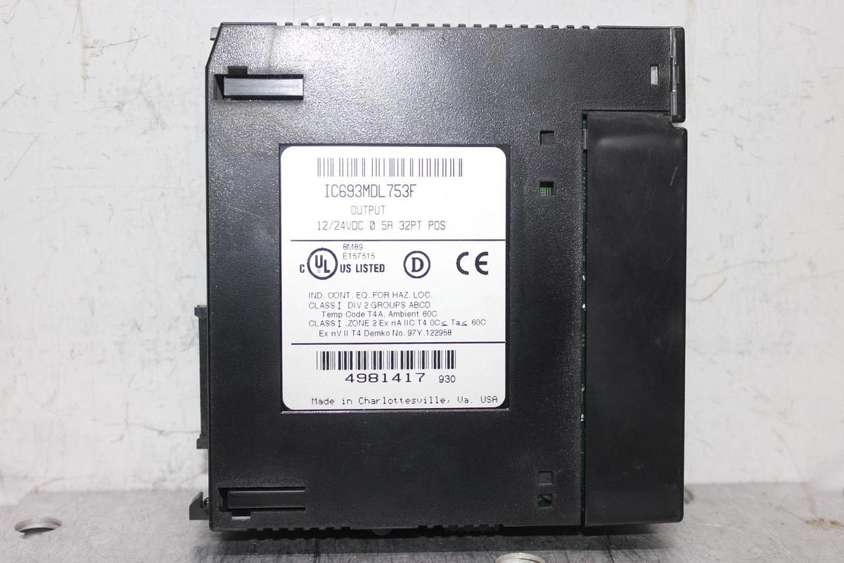 Used GE FANUC OUTPUT MODULE IC693MDL753F 24 VDC 0.5 AMP **WARRANTY**