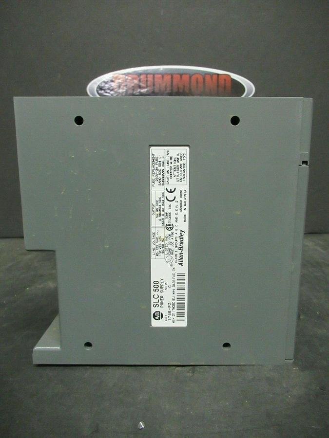 Used ALLEN BRADLEY SLC 500 POWER SUPPLY 1746-P2 SER. C W/ 1746-A7 SER.B 7 SLOT RACK