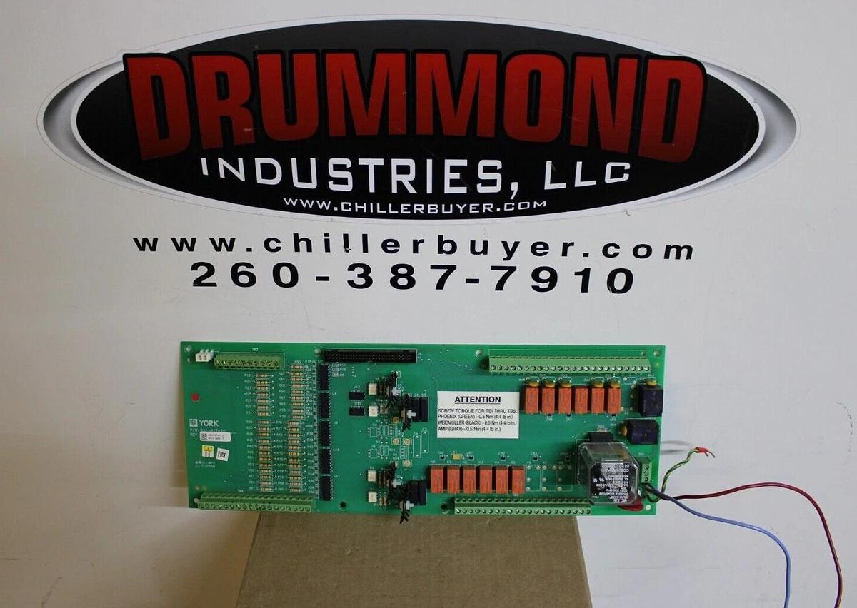 Used YORK CENTRIFUGAL CHILLER INPUT OUTPUT CONTROL 031-01743-001 REV. H