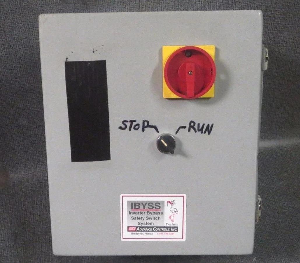 Used ADVANCED CONTROLS IBYSS VARIABLE FREQUENCY BYPASS 20 HP 480V # AC03284080-480T12