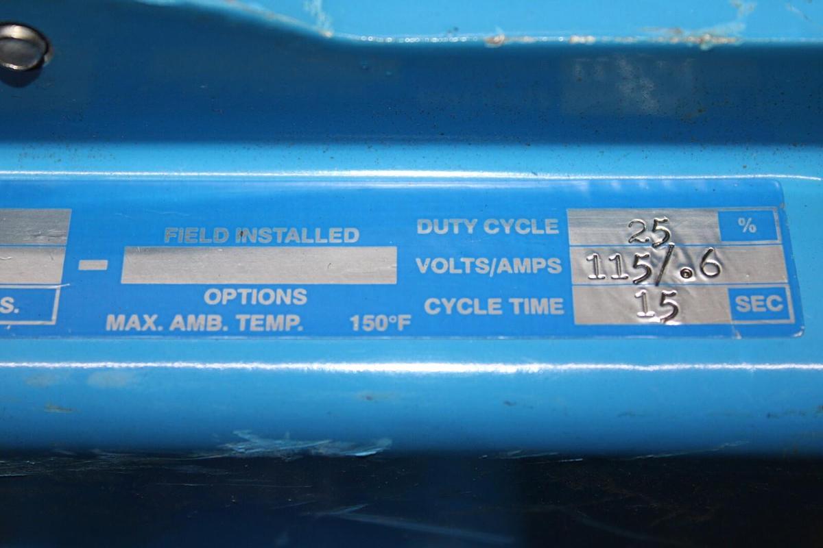 Used VALVCON ACTUATOR VW600S115A 600 IN-LBS 115 VAC 0.6 AMP 15 SEC CYCLE **WARRANTY**