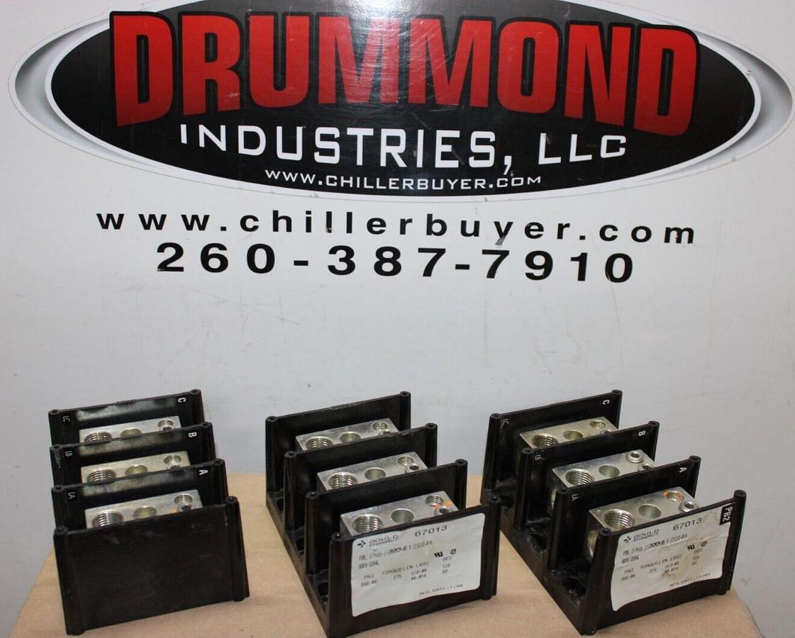Used LOT OF 3 GOULD SHAWMUT TERMINATION LUG 67013 PDB 3-POLE 600 VOLT **WARRANTY**