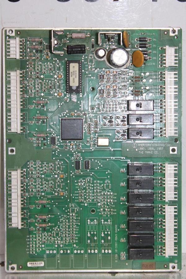 Used TRANE HVAC CHILLER CONTROL CIRCUIT BOARD 6400-1065-01 REV. B **WARRANTY**