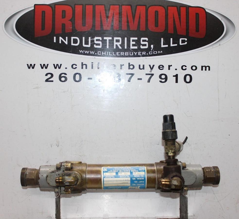 Used YOUNG HEAT EXCHANGER HF-201-HYIP 307008 250 PSI SHELL 150 PSI TUBE 350°F