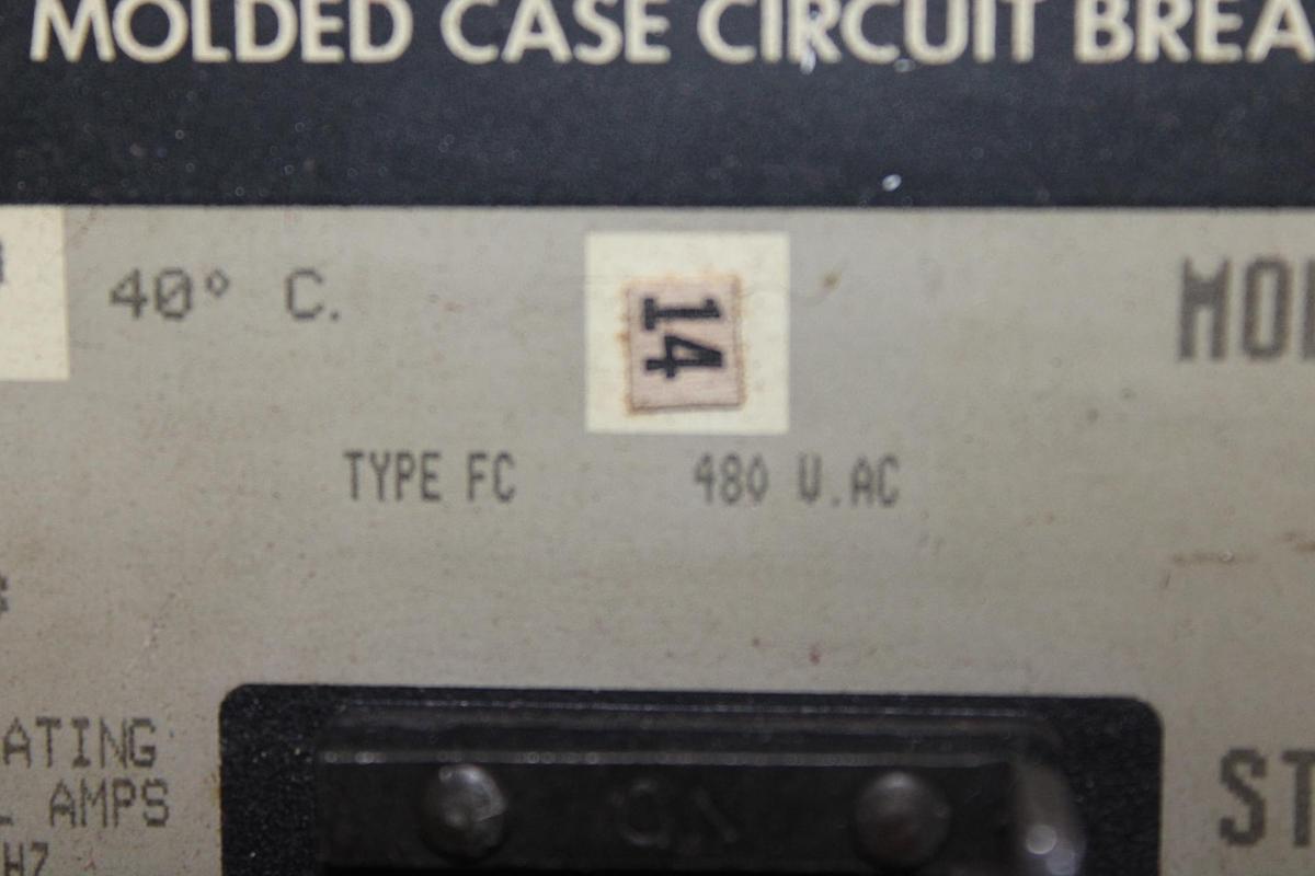Used SQUARE D I-LINE CIRCUIT BREAKER KC34225 SERIES 2 225 AMP 480 VAC 3-POLE