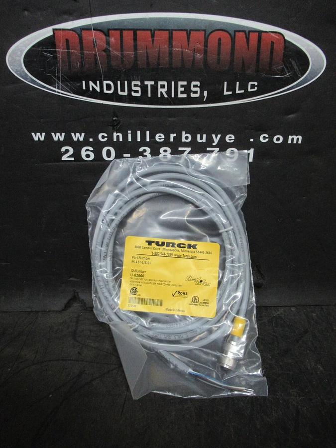 NEW IN BAG TURCK SINGLE ENDED RECEPTICLE MULTI-PIN RK-4.5T-2/S101 U-02060