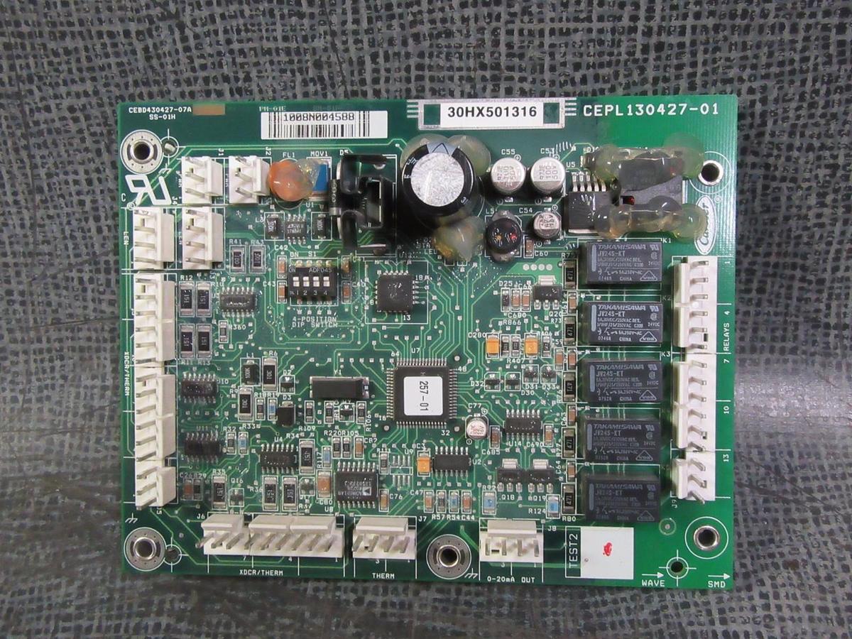 Used CARRIER CHILLER CONTROL CIRCUIT BOARD ASSEMBLY: 30HX501316 MODEL: CEPL130427-01