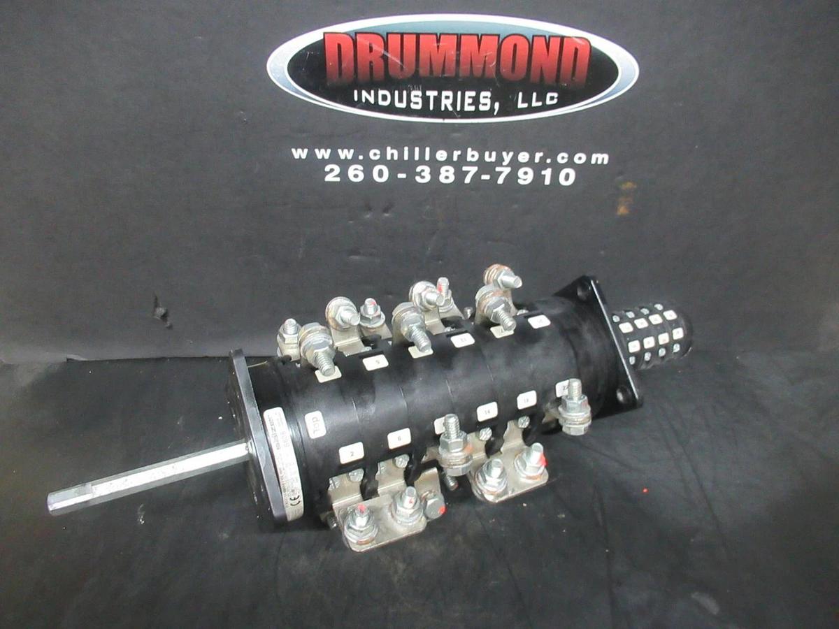 Used SALZER ROTARY SWITCH S608 S213 S608US1A1906-00 3 PHASE 600 VOLT 15 AMP 50 HP