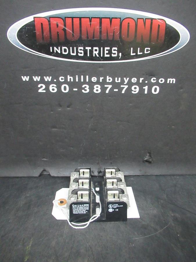 Used FERRAZ SHAWMUT THREE POLE FUSE BLOCK 20308 250 VOLT 30 AMP CLASS H/K *WARRANTY*