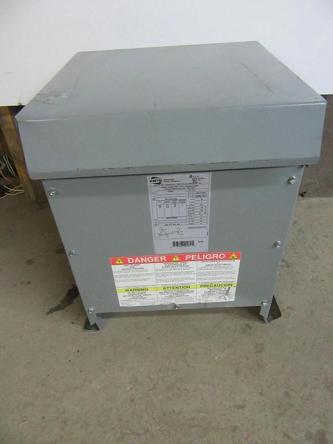 Used HAMMOND TRANSFORMER DM014JJ 14 KVA PRI: 460V SEC: 266V NEMA 3R