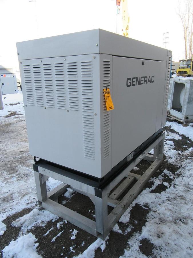 Used 35 KW 30KW GENERATOR GENERAC NAT. GAS LP PROPANE 120/240V 1 PH 403 HRS VIDEO