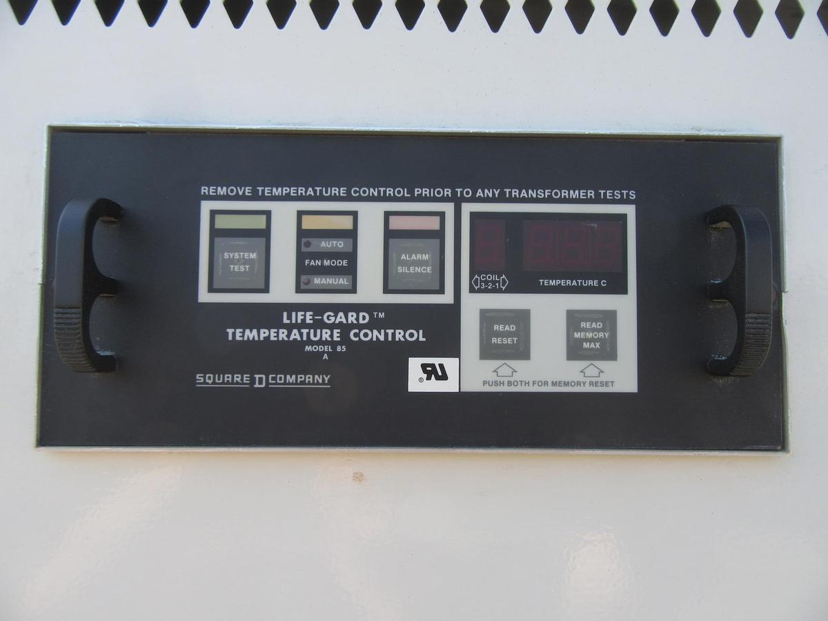 Used 2500 / 3333 KVA SQUARE D TRANSFORMER SUBSTATION INSULATED HV 12470 LV 480