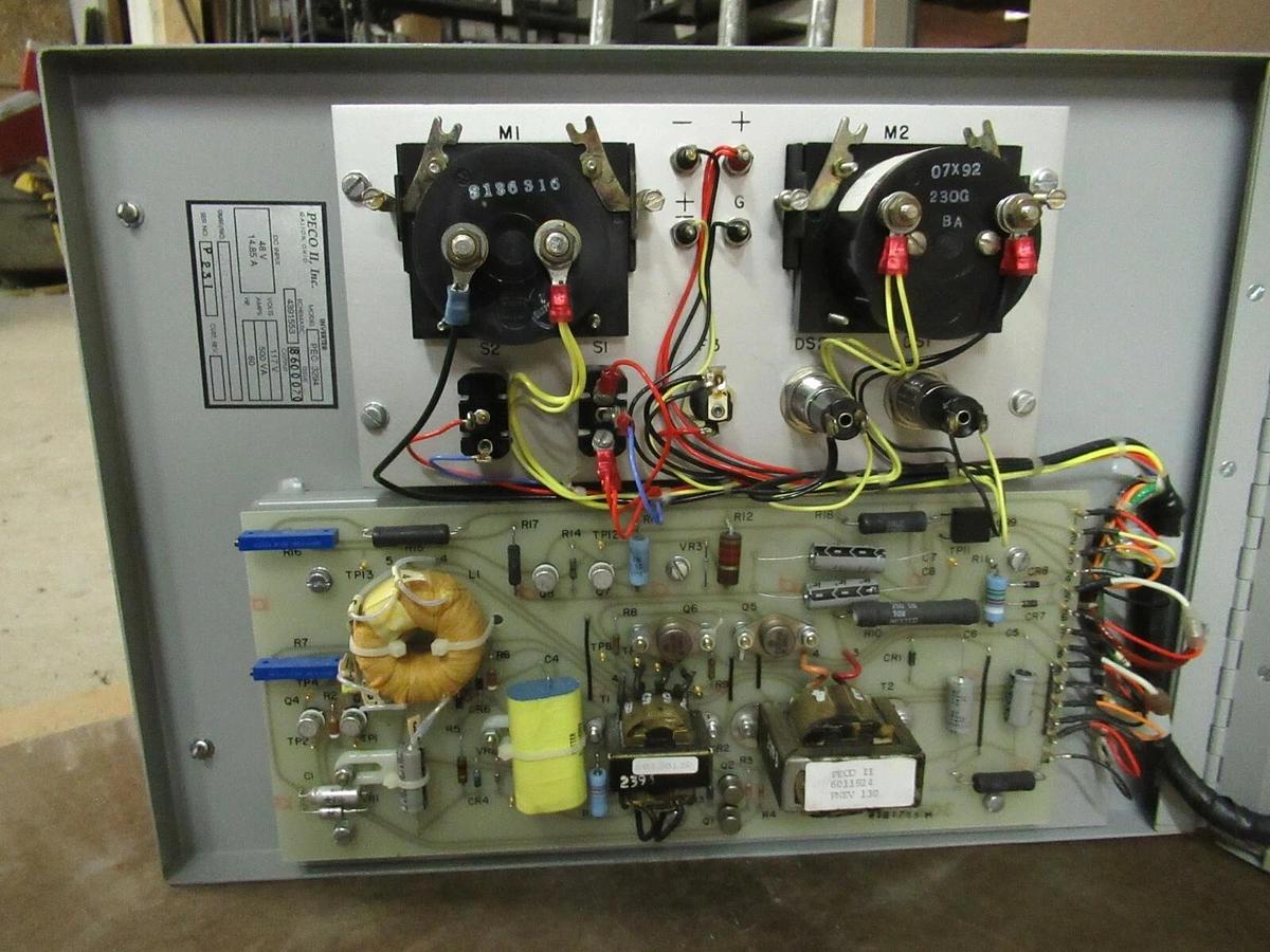 Used PECO II, INC SCR INVERTER PEC3294 48 VDC 14.85 AMPS INPUT TO 117 VAC 500 VA