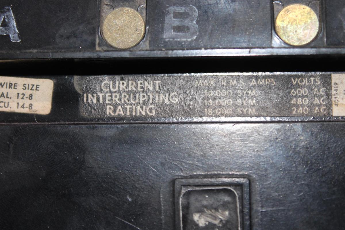 Used SQUARE D I-LINE CIRCUIT BREAKER FA34030 30 AMP 480 VOLT 3-POLE