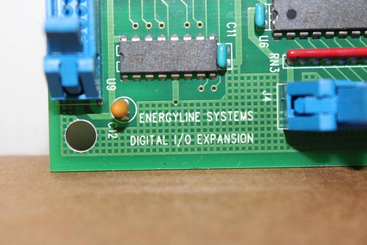 Used MCQUAY ENERGYLINE DIGITAL I/O CIRCUIT BOARD 665456B-01 006-000428-02 REV. C