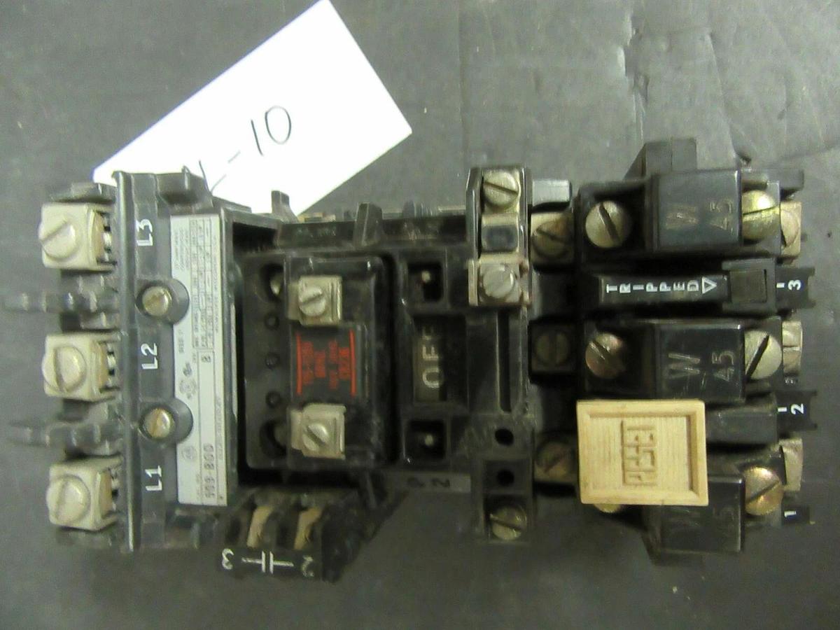 Used ALLEN BRADLEY STARTER 509-BOD SER. B 600 V 10 HP NEMA: 1 W/ 42185-800-01