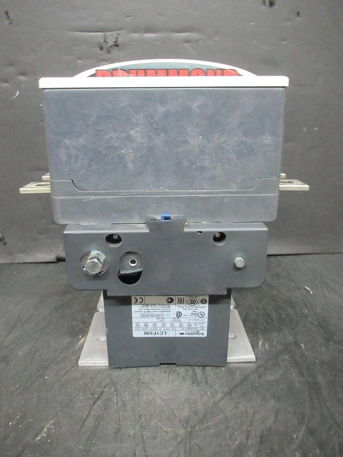 Used SCHNEIDER ELECTRIC CONTACTOR LC1F330 600 VAC 250 HP 400 AMP 3-PHASE 3-POLE
