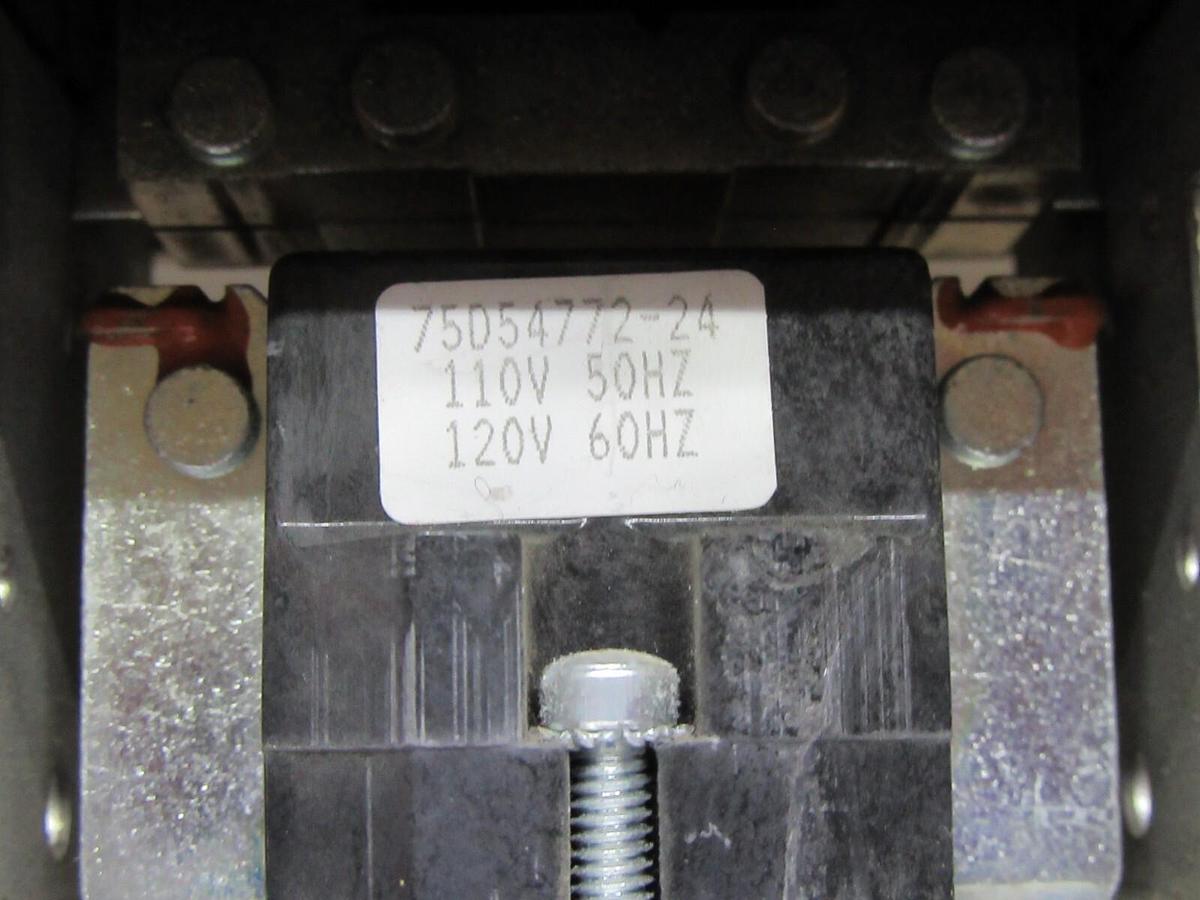 Used SIEMENS CONTACTOR 42FE35AF306R HN53CC024 75 AMP 600 VAC COIL: 110/120 VOLT