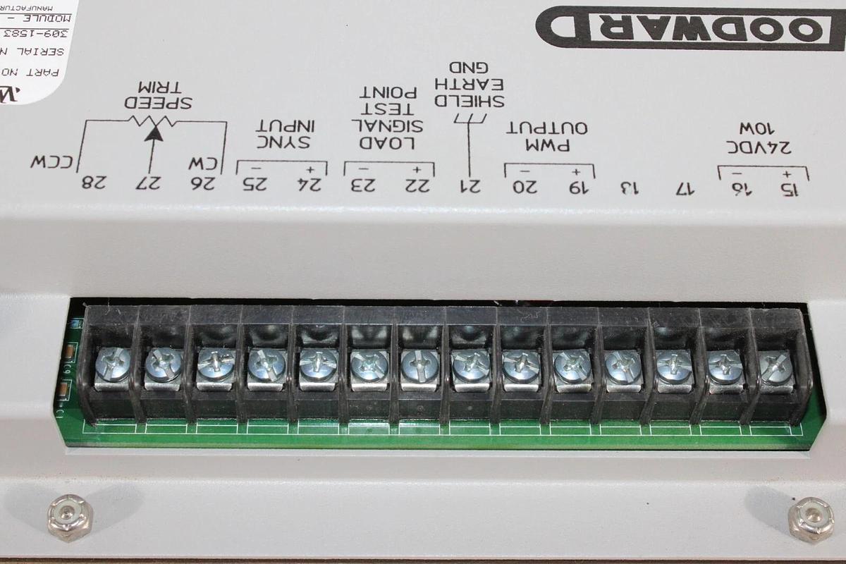 Used WOODWARD LOAD SHARING MODULE 9907-838 REV. NEW 309-1583-ECL01 24 VOLT