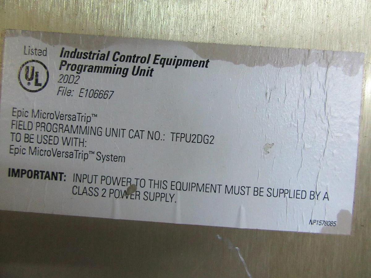 Used GE FIELD PROGRAMMING UNIT TFPU2DG2 EPIC MICROVERSATRIP ELECTRICAL DISTRIBUTION