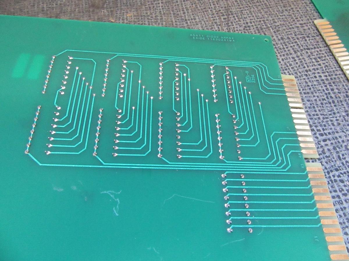 Used EXIDE A5A11 DIODE ARRAY CIRCUIT BOARD 118302419 REV A 101072406 REVISION B
