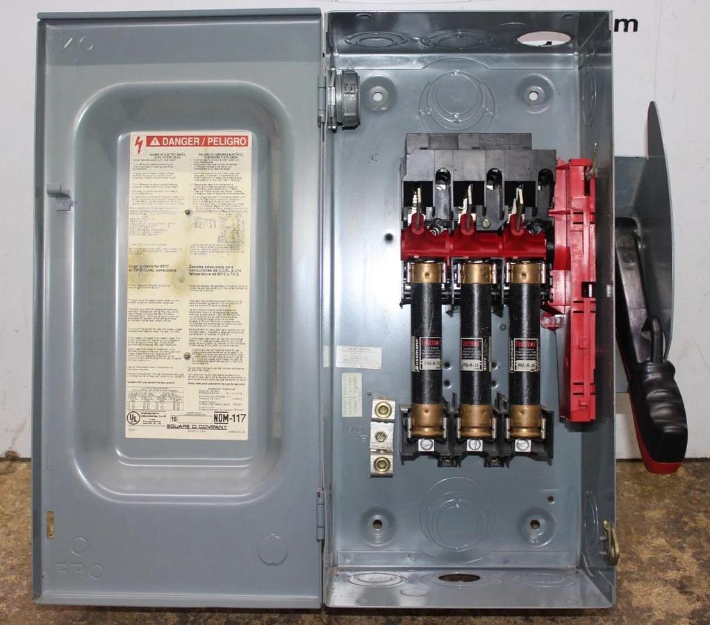 Used SQUARE D HEAVY DUTY SAFETY DISCONNECT SWITCH H362 60 AMP 600 VAC *WARRANTY*