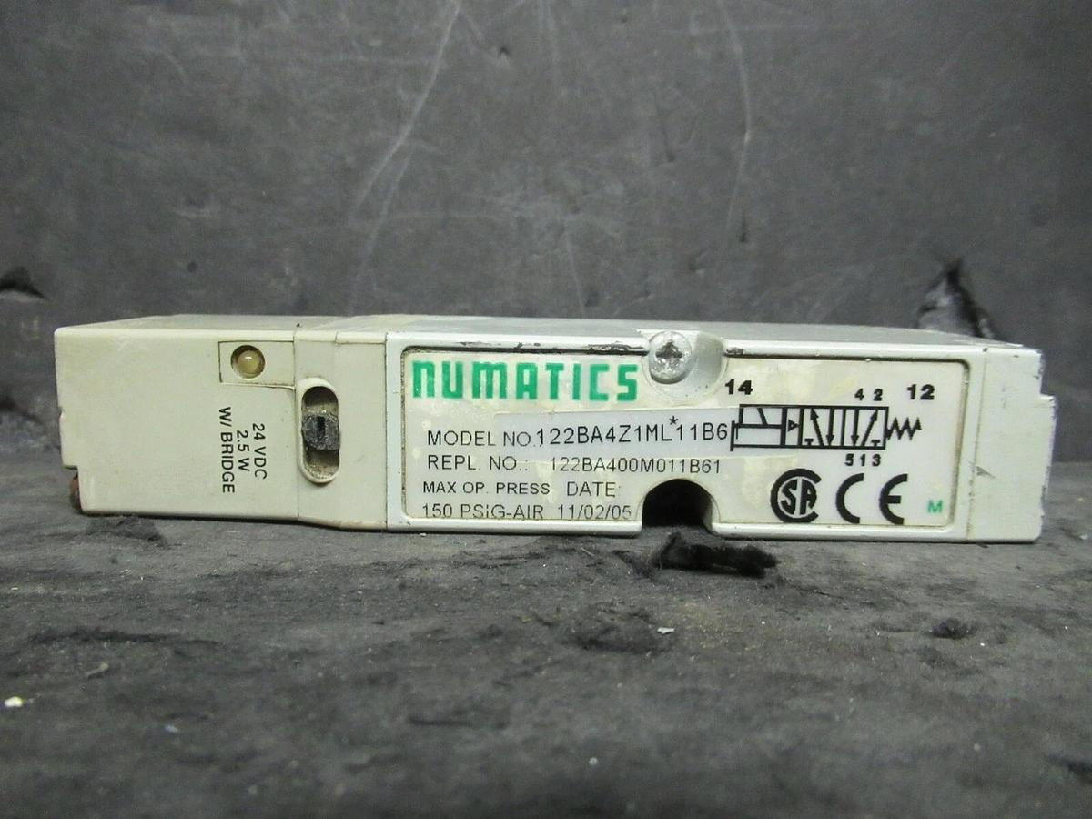 Used NUMATICS 122BA400M011B61 SOLENOID VALVE 122BA4Z1ML11B61 150 PSI   ** WARRANTY **