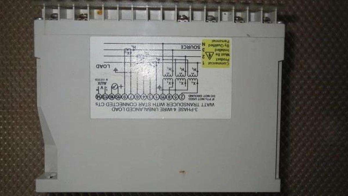 Used CROMPTON PALADIN TRANSDUCER INPUT RELAY MODULE 256-TWNU 120 VAC 256-TWNU-QQFA-C6