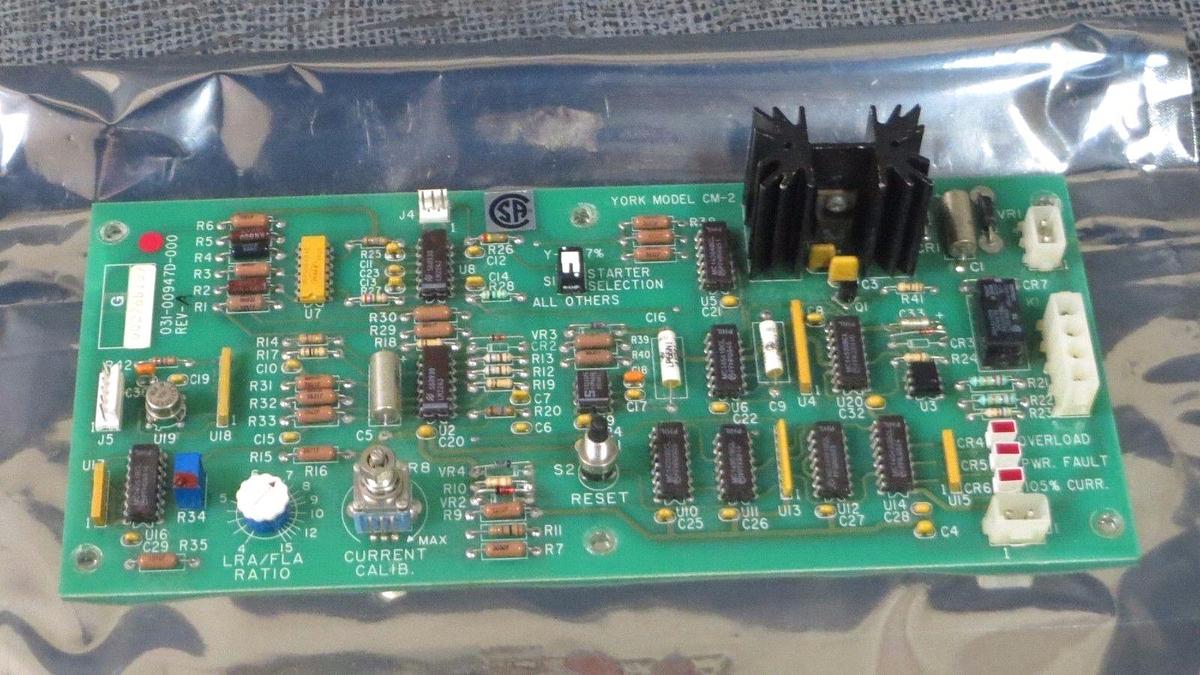 Used YORK CURRENT CONTROL CM-2 CIRCUIT BOARD MODEL 031-00947D-000 REV A **WARRANTY**