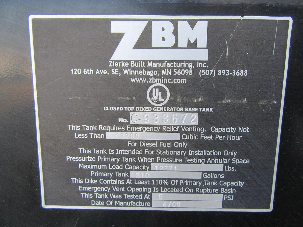 Used 60 KW DIESEL GENERATOR KATOLIGHT 120/240V RE-CONNECTABLE SOUND ENCLOSED 854 HRS