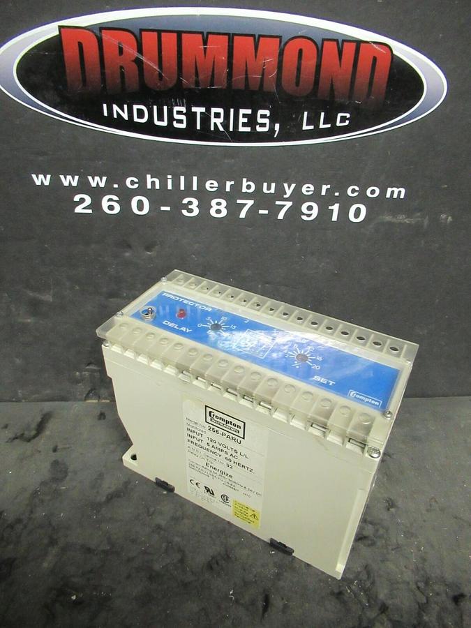 Used CROMPTON INSTRUMENTS PROTECTOR 256-PARU 120 V ENERGIZE 5 A 250 VAC & 24 VDC